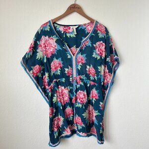 Matilda Jane Swim Coverup Womens Small Boho Peasant Floral Tassel Cool Shade S